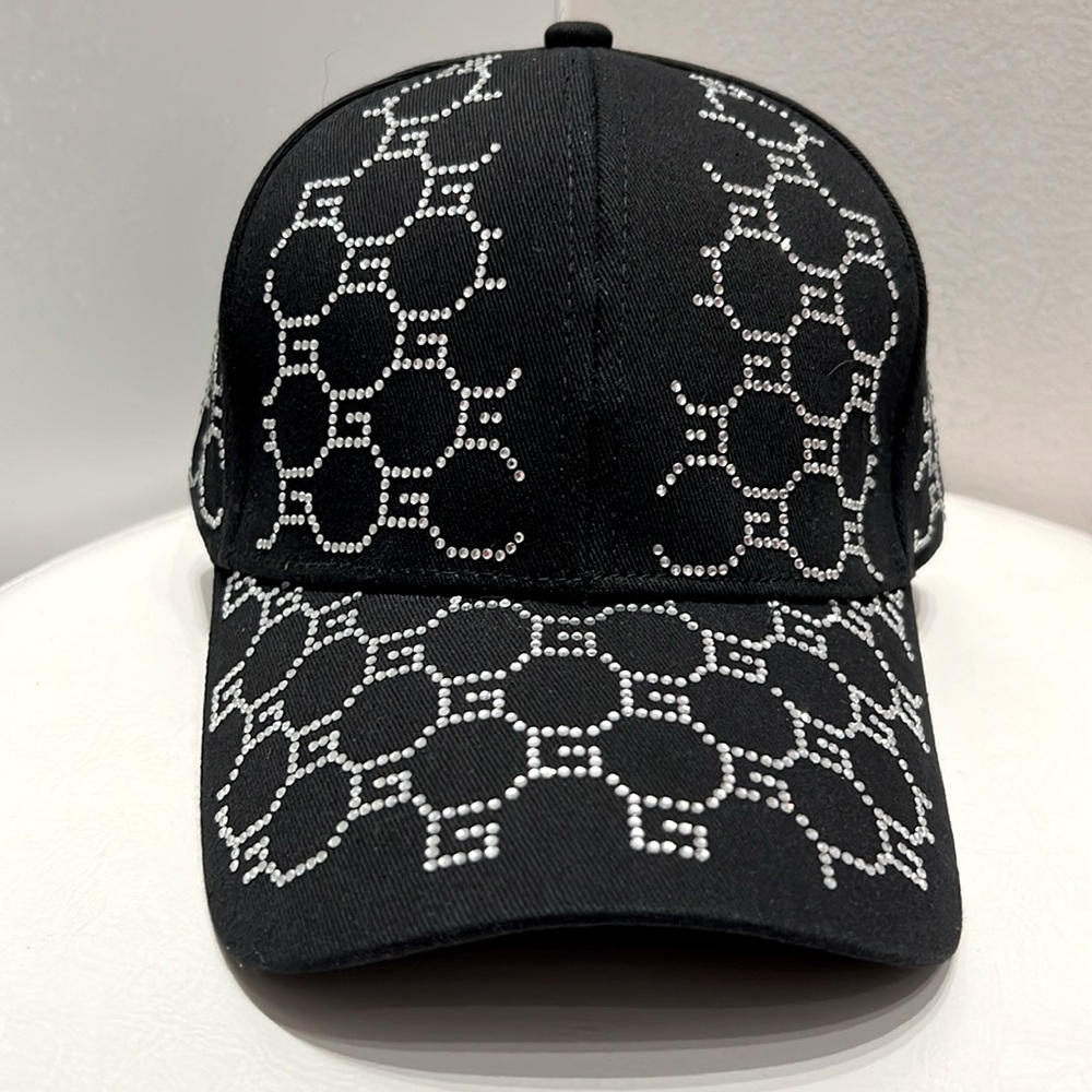 G Link Rhinestone Hat Blk/Clr